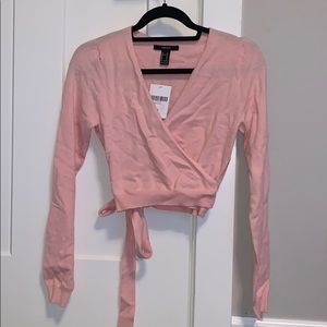 Blush pink forever21 sweater top